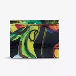 🔺Christian Louboutin🔺Loubi54 Floral Card Holder/Case